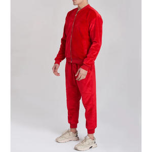 Ensemble de survêtement décontracté et confortable en mélange de coton, composé d'un sweat-shirt et d'un pantalon, idéal pour la détente quotidienne, le travail, les voyages ou les activités de plein air - Product Image 1