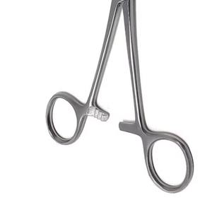 Pinzas de Sujeción Rectas Reutilizables de Acero Inoxidable para Esponjas, Pinzas Quirúrgicas de Alta Calidad para Hospital, Modelo HERMANN MEDITECH - Product Image 4