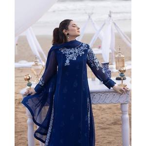 ชุดปาร์ตี้ชุดท็อปและล่างสุดสวยของผู้หญิงพร้อมชุด dupatta - Product Image 6
