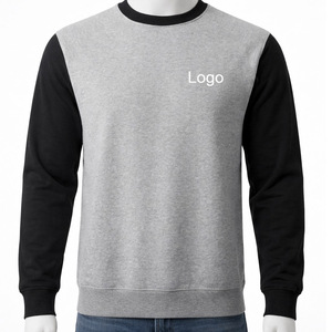 Sudadera de Cuello Redondo con Patrón de Rayas Bordadas de Alta Calidad para Invierno, Sudadera de Felpa de Algodón Grueso para Hombre - Product Image 1