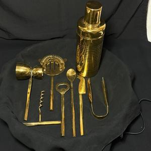 Juego de Herramientas de Bar Premium: Colador, Abridor, Jigger, Agarrador de Acero Inoxidable 304 con Recubrimiento PVD Dorado, Set de Lujo para Bebidas, Coctelera - Product Image 5
