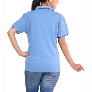 Camiseta Polo de Manga Corta de Alta Calidad con Diseño OEM al por Mayor, Camiseta Polo para Mujer con Bordado Personalizado, Precio de Fábrica en Venta - Product Image 3