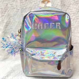 Premium Quality Women's Waterproof Polyester <b>Backpack</b> Glitter Cheerleading Design for Football Track Field Bicycle Bags Boxes - Product Image 1