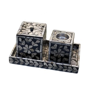 High Quality Top Selected Mother of Pearl Mubkhar Incense burner Set Seasell Tray & <b>Boxes</b> for Ramadan Eid Gift - Product Image 1