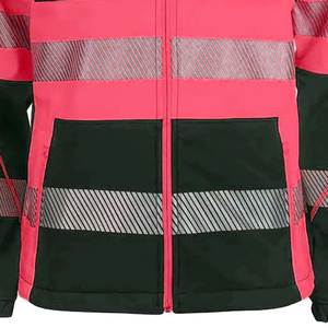 Lightweight Professional High Visibility <b>Reflective</b> with Front Zipper Maximum Protection Comfortable Workwear Safety <b>Jacket</b> - Product Image 3