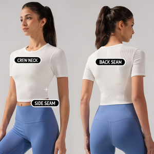 Elegant Casual Women's Crop <b>Tops</b> 100% Cotton Summer Breathable Fashion Shirts with Custom Logo - Product Image 1