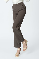 Pantalones de Traje Formales para Mujer al por Mayor, Ecológicos, Elásticos, de Corte Recto y Largo Completo