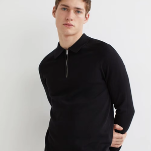 Polo à manches courtes pour homme, col contrastant, style tendance - Product Image 1