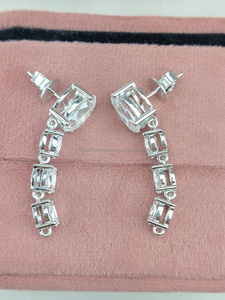 Elegant Oval Cut Diamond <b>Earrings</b> in White Gold | Classic Luxury <b>Fine</b> Jewelry <b>Studs</b> for Women | Timeless Brilliant Sparkle Gift - Product Image 3