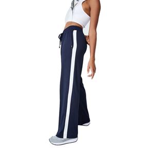 Haute qualité 100% coton femmes survêtement pantalons de survêtement confortable coupe ajustée pantalon d'entraînement Logo en gros empilé sueur femmes - Product Image 6