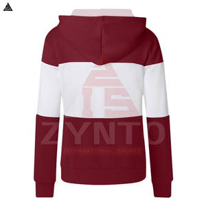 Sweat à capuche personnalisé avec logo, en coton mélangé, pour femme, coupe oversize, style streetwear, en polaire, pull d'hiver, vente en gros OEM - Product Image 4
