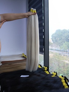 Extensions de cheveux en vrac Produit de vente chaude 2025 Couleur blonde 613 ASH naturel droit 100% Cheveux vietnamiens de haute qualité - Product Image 4