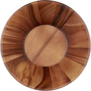 Bol de service artisanal en bois à motifs floraux, vaisselle de cuisine HCZ-224, non revêtu, pour fêtes, 1 kg, ZONE Uttar Pradesh - Product Image 5