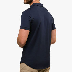 Camisetas Polo para Hombre de Alta Calidad, Camiseta Polo de Algodón con Patrón Sólido, Camiseta de Manga Corta de Marca de Calidad - Product Image 3