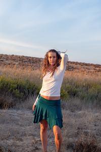 Minifalda Bohemia con Dobladillo Puntiagudo, Minifalda de Rayón para Festival, Ropa Estilo Boho, Hada, Gitana, Minifalda Corta, Regalo para Ella - Product Image 2