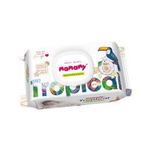 Vente en gros de lingettes humides tropicales Mamamy, 90 pièces, lingettes pour bébés à base de plantes naturelles, lingettes douces non tissées, prix fabricant - Product Image 5