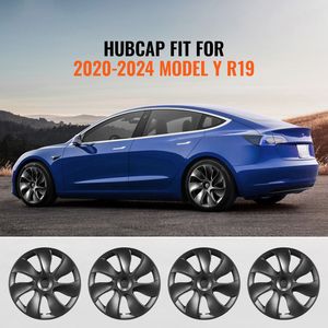 Copricerchi in ABS PC per Model Y 2021-2023, Protezione a Incastro da 19 Pollici con Nastro Adesivo e Protezione Foro Ugello - Product Image 2