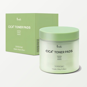 Produits de soin coréens Prreti K-Beauty Cica Plus Toner Pad 50 feuilles Fabriqué en Corée 150g Unisexe à l'arbre à thé pour le visage - Product Image 1