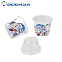320ml 180g desechable PP inyección de plástico en forma de helado yogur recipiente de plástico