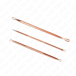 Professional 3 Piece Stainless Steel Blackhead Remover Kit Acne Extractor <b>Tools</b> for Facial Blemish and Pore Care - Product Image 4