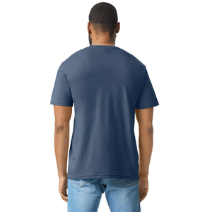 เสื้อยืดผู้ชาย CVC สีกรมท่า รุ่นพรีเมียม ผ้าคอตตอนผสม แขนสั้น ระบายอากาศได้ดี น้ำหนักเบา สวมใส่สบาย เสื้อเปล่าไม่มีลาย - Product Image 2