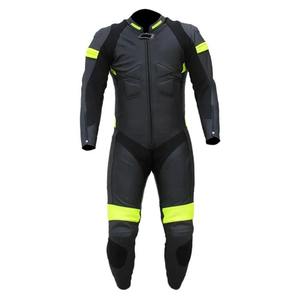Combinaison de moto en cuir de vachette bicolore blanche pour homme, 1 pièce, avec protections CE, grande taille, imprimée, pour la conduite à moto - Product Image 1