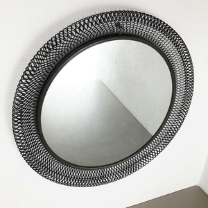 High Quality Handmade Wall Hanging Mirror Aluminum <b>Metal</b> <b>Frame</b> Luxury Home Decorative Mirror Makeup High Quality Fancy Wall - Product Image 3