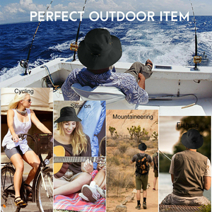 Sombrero de Pesca Unisex de Secado Rápido, Ajustable, con Solapa para el Cuello, Plegable, Colores Personalizables, para Verano, Senderismo y Actividades al Aire Libre - Product Image 6