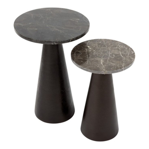 Modern Cast Aluminium Made Antique Finished End Table for Home Hotel Living Room Decorative Furniture <b>Corner</b> Table - Product Image 5