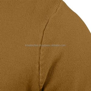 Cardigan en tricot à revers pour homme, en laine/acrylique, col en V, avec fermeture boutonnée recouverte, anti-plis et respirant – Nouvelle collection en gros pour l'hiver - Product Image 2