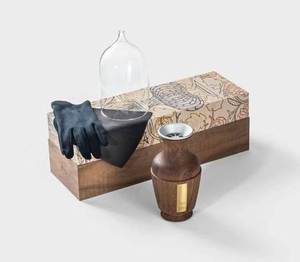 Nouveau brûleur à bakhoor en bois et cuir, artisanal, élégant, de qualité supérieure, fait main, porte-encens du Moyen-Orient, écologique, anti-odeur - Product Image 4