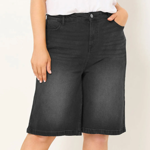 Shorts en jean amples pour femmes, coupe décontractée, usage quotidien, faible MOQ, fournisseur pour commandes en gros - Product Image 5