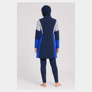 Women's Modest 4-Piece Burkini Set Custom Made Casual Stylish Design Full Coverage <b>Muslim</b> <b>Swimwear</b> Eco-Friendly Breathable Long - Product Image 2