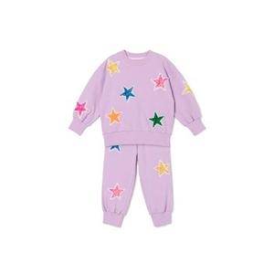 OZKIZ Conjunto de Ropa de 2 Piezas Estilo Coreano para Niñas de 2 a 7 Años, Colección Sparkle para Primavera/Otoño, Moda Infantil al por Mayor - Product Image 1