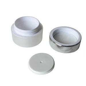 <span class=keywords><strong>Pot</strong></span> cosmétique en plastique PP 15g, finition mate, anneau argenté, anti-fuite, pour crème <span class=keywords><strong>visage</strong></span> et yeux, emballage personnalisé pour soins de la peau - Product Image 6