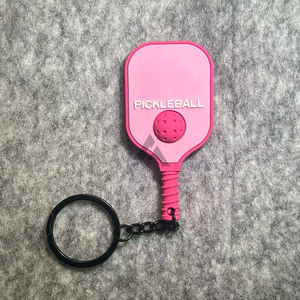 Llavero con Forma de Pelota de Pickleball, Personalizable con Logotipo, Fabricado en Silicona Resistente y Metal, Superventas del Fabricante - Product Image 1