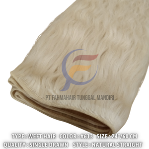 Nouvelle arrivée Extensions de cheveux raides blonds 2025 cheveux humains Remy indonésiens de qualité supérieure en faisceaux de cheveux à double trame - Product Image 4