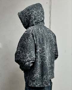 เสื้อฮู้ดซิปทรงบ็อกซี่ผ้าฟลีซหนานุ่ม 450GSM ผ้าฝ้าย 100% สำหรับผู้ชาย สไตล์สตรีทแวร์สุดหรู ขนาดโอเวอร์ไซส์ สำหรับฤดูหนาว - Product Image 4