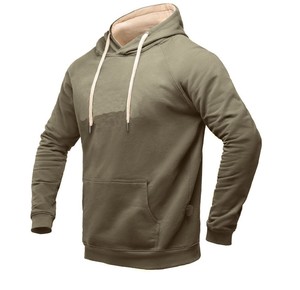 Sweat à capuche en polaire anti-boulochage bicolore pour homme, style streetwear, coupe ajustée, avec impression personnalisée - Product Image 5