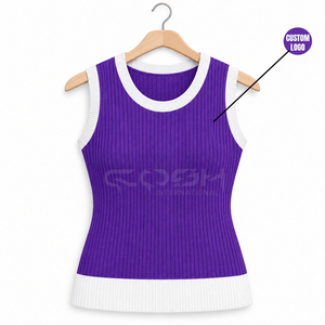Cosh International Sisterhood Sorority Sweaters Sleeveless Custom Design Jacquard <b>Cardigan</b> Sweater Knit Vest Fashion Outerwear - Product Image 5