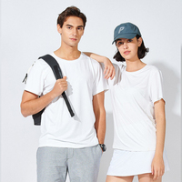 T-shirt unisexe à manches courtes, col rond, de couleur unie, à séchage rapide, imprimé sur mesure, de haute qualité, pour le sport et les loisirs