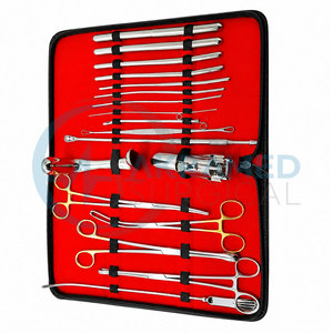 Kit de dilatation et curettage gynécologique de base de haute qualité, kit D&C, instruments en acier inoxydable certifiés CE - Product Image 4