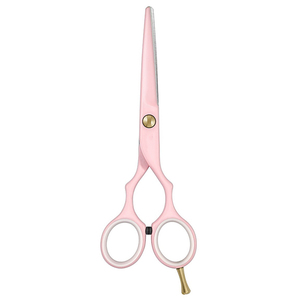 Tijeras de Peluquería Profesionales de Acero Inoxidable con Hoja Curva para Diestros, Tijeras de Corte de Pelo para Salón con Mangos Ergonómicos y Doble Apoyo para los Dedos - Product Image 5
