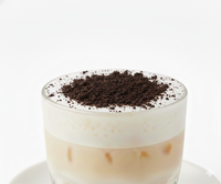 Chocolat Magic Snow Crumble fabriqué à Taïwan, ingrédients prêts à l'emploi pour bubble tea, garniture pour boissons froides et desserts.