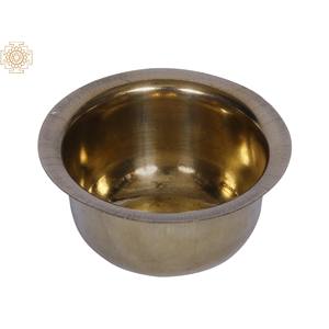 Cuenco pequeño de latón para cocina india y comedor, utensilio elegante - Product Image 1