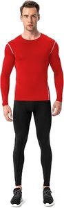 Men's Compression Long Sleeve Performance Shirt Premium Quick Dry Compression Base <b>Layer</b> <b>Top</b> Men's Athletic Compression Training - Product Image 2