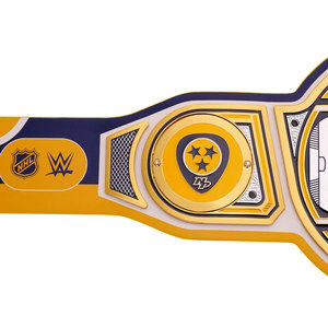 Cinturón de Campeonato WWE Legacy Personalizado de los Nashville Predators, Forro de Cuero Ecológico, Cintura Alta para Hombre - Product Image 5