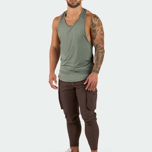 Wholesale Custom Men's Sleeveless Tank <b>Tops</b>-Quick Dry Breathable Eco-Friendly Anti-UV 100% Polyester O-Neck - Product Image 1