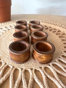 Anillos de Servilleta de Madera Hechos a Mano |   Decoración de Mesa de Madera Natural con Estilo Rústico |   Decoración Rústica Boho para Bodas y Acción de Gracias - Product Image 2