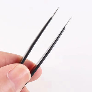 MAHFOOZ INSTRUMENTS Pinces à cils antistatiques de haute précision, durables, avec pointe lisse - Logo et emballage personnalisables - Product Image 3